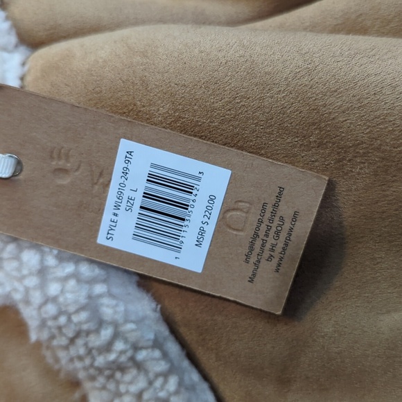 BearPaw Suede and Sherpa Jacket New with Tags - Picture 10 of 11
